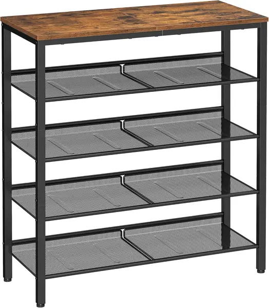 VASAGLE Schuhregal, Schuhablage, 5 Ebenen, große